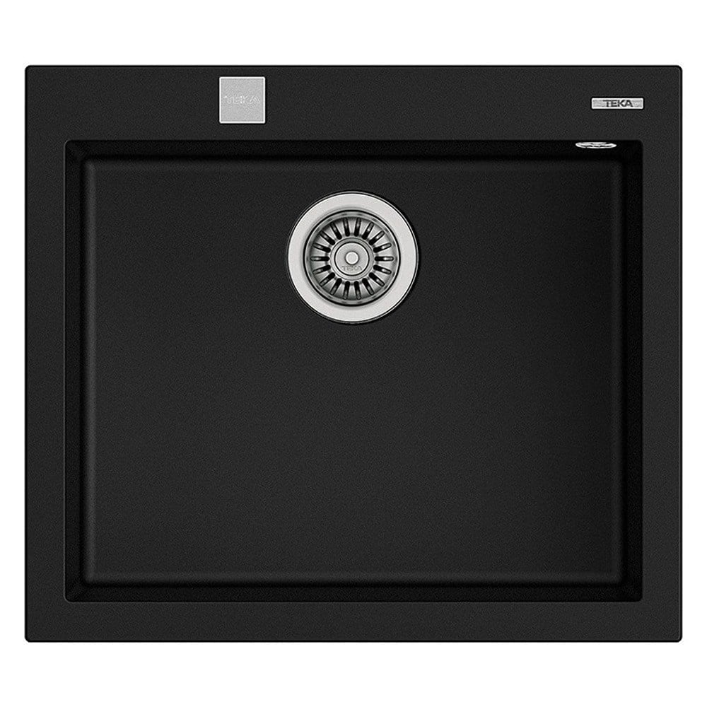 Teka FORSQUARE 50.40 TG BLACK Granit Evye, Tezgah Üstü, 57x50 cm