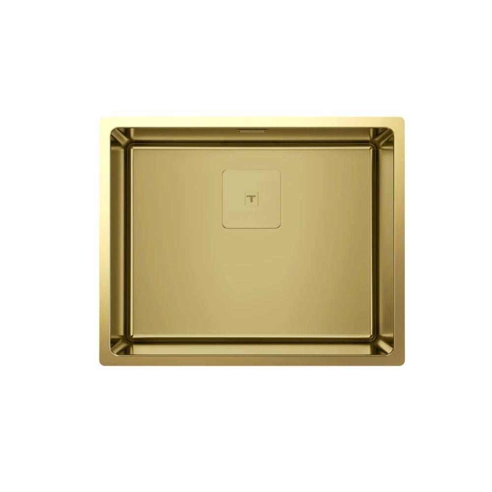 Teka FLEXLINEA RS15 50.40 BRASS, Paslanmaz Çelik Mutfak Evyesi, Pirinç Renk, Tezgah Altı, 50x40 cm