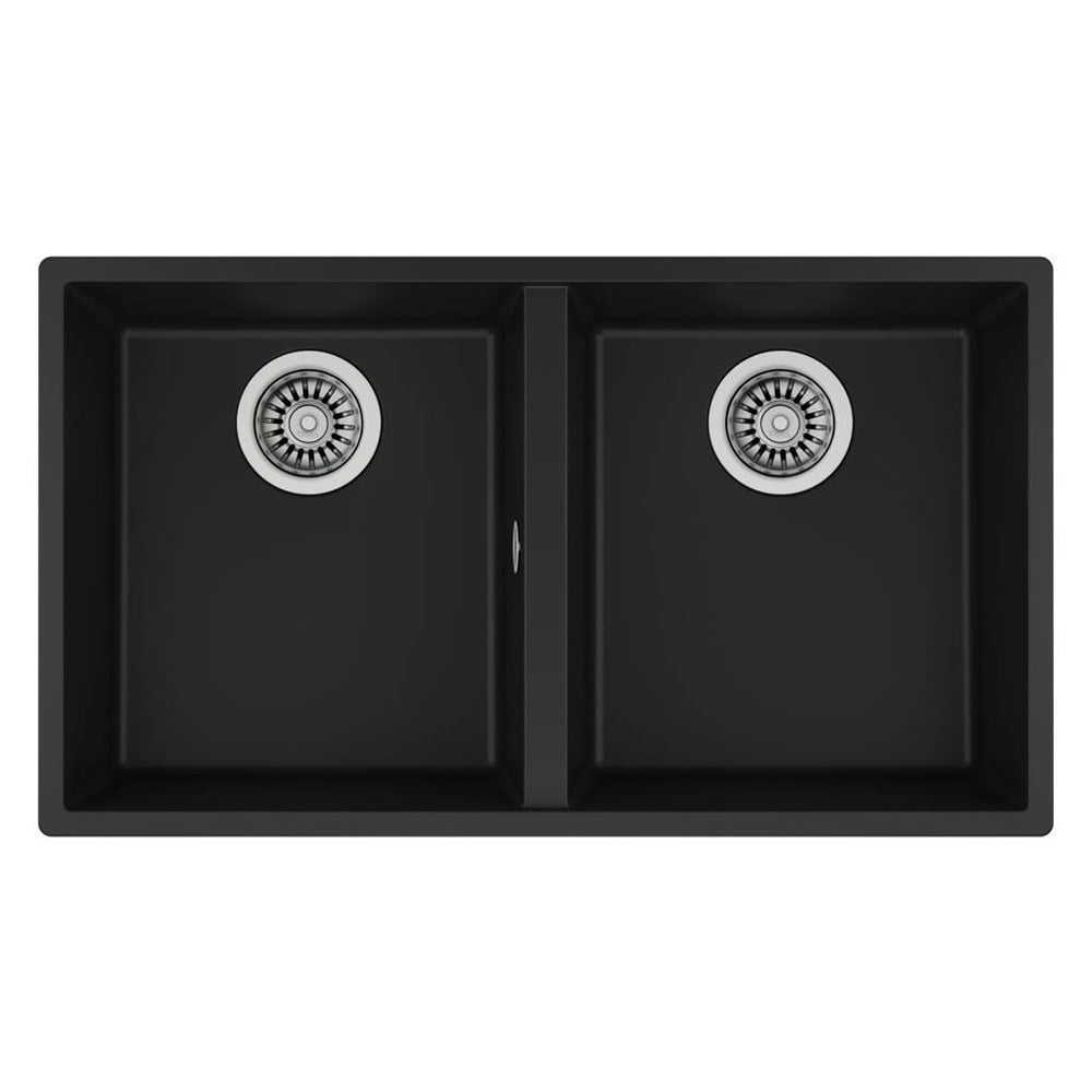 Teka SQUARE 2B 760 TG BLACK Granit Evye, Tezgahaltı, Siyah Renk, 76x43 cm