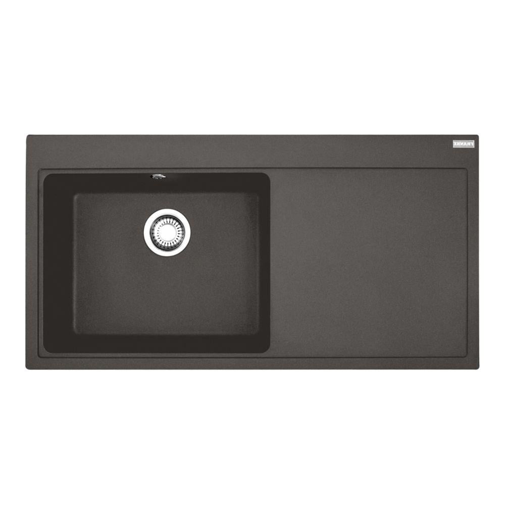 Franke MTG 611-100 Granit Evye, Sağ Damlalık, Slate Grey Renk, Tezgah Üstü, 100x51 cm 