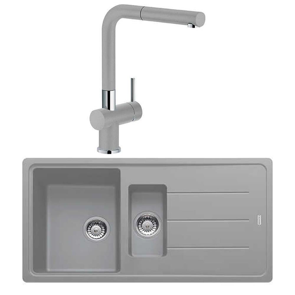 Franke BFG 651 Stone Grey Evye, Active Plus Doccia Stone Grey Armatür Seti