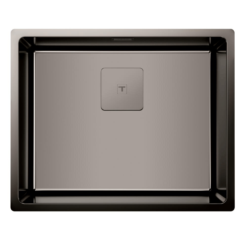 Teka FLEXLINEA RS15 50.40 Çelik Evye, Titanyum Yüzeyli, Tezgah Üstü, Tezgah Altı, Tezgaha Sıfır, 54x44 cm
