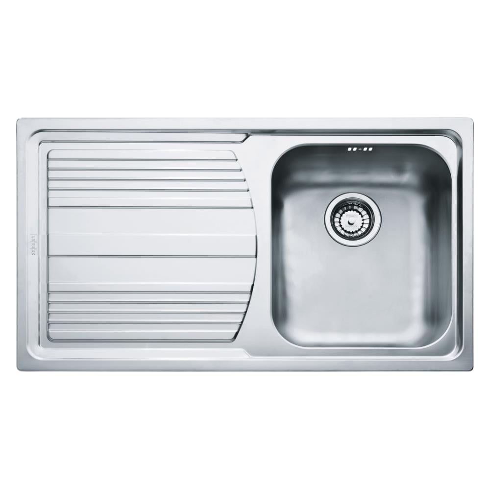 Franke LLX 611 Paslanmaz Çelik Evye, Sol Damlalık, Inox, 86x50 cm