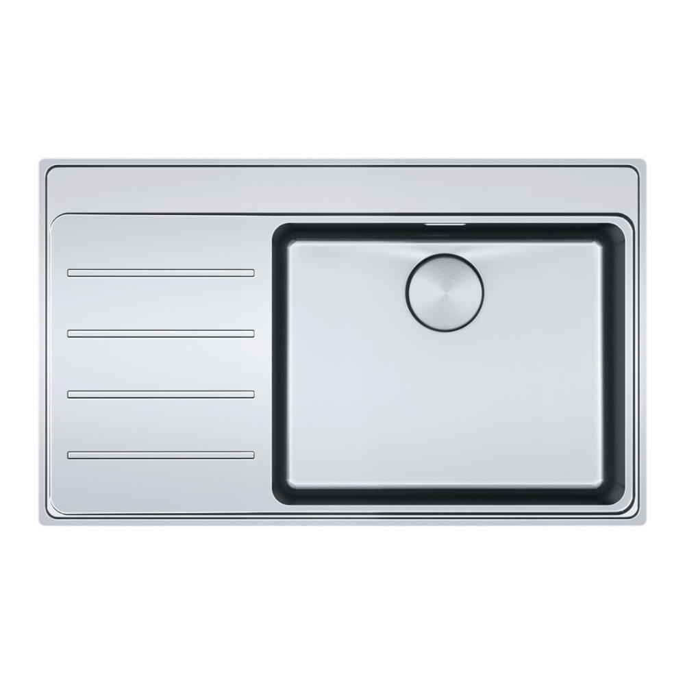 Franke MYX 211-86 Paslanmaz Çelik Evye, Sol Damlalık, Inox Renk, Tezgah Üstü, 86x52 cm