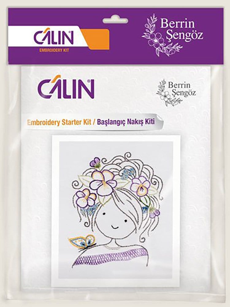 Calin - Berrin Şengöz Beginner Embroidery Kit – Butterfly Girl