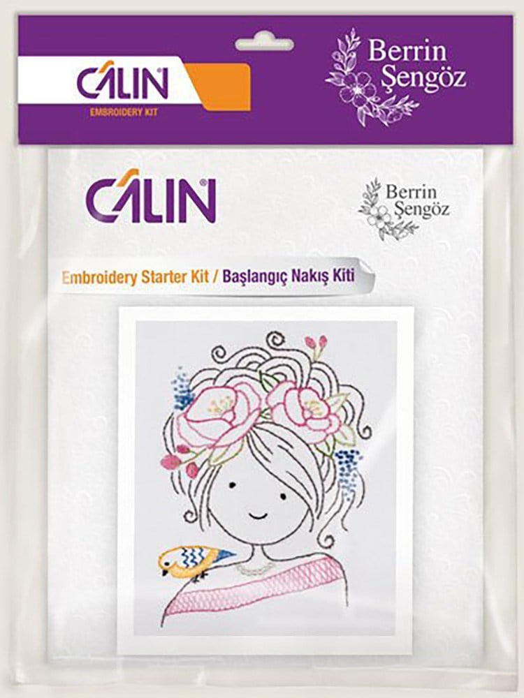 Calin - Berrin Şengöz Beginner Embroidery Kit – Bird Girl