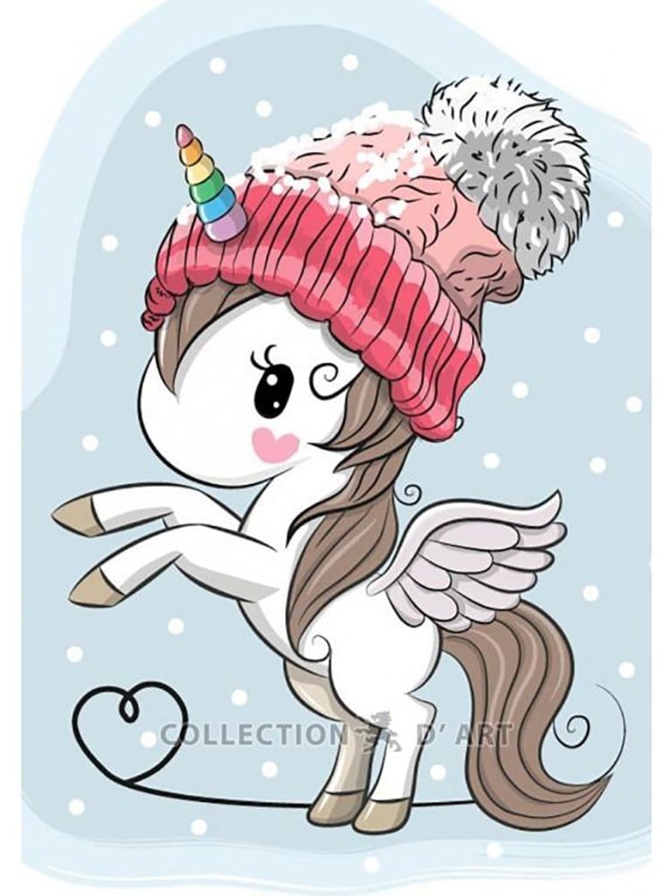 Collection D`Art Elmas Kiti - Little Unicorn (19x27cm)