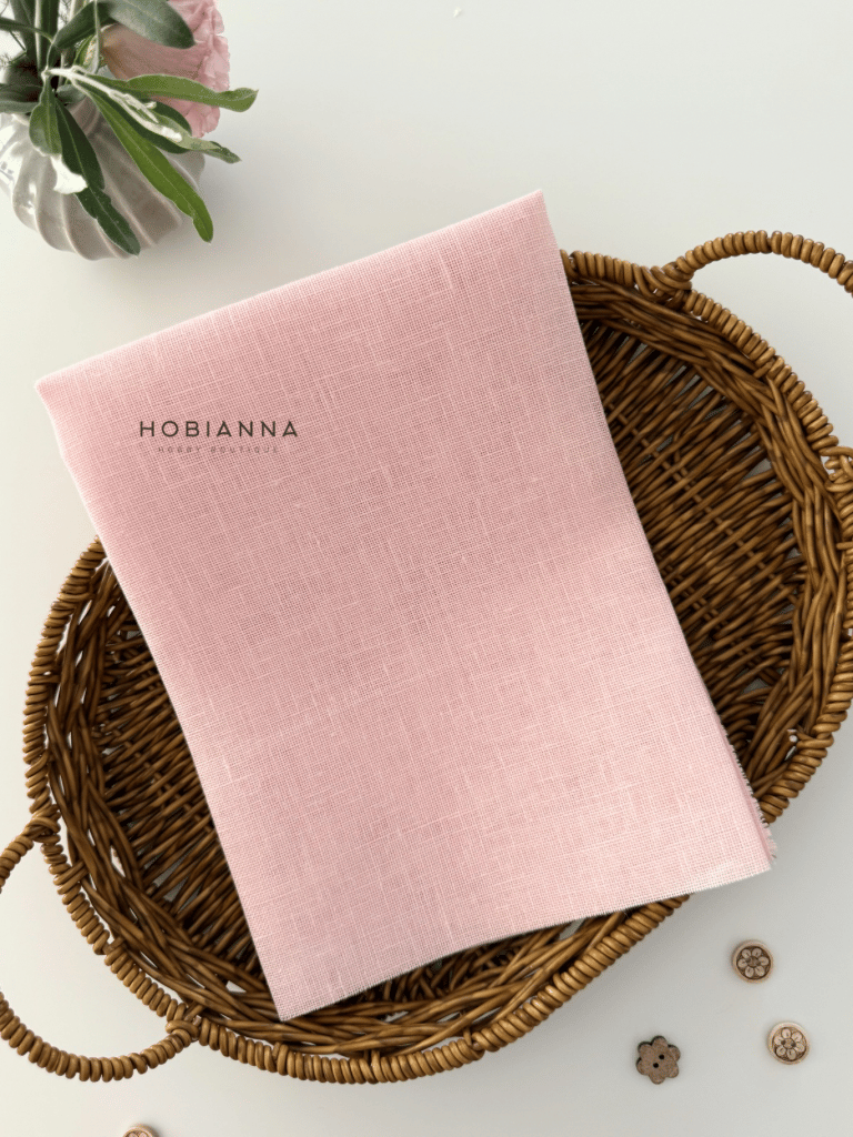 DMC Keten Evenweave 28 Count Kumaş – DM432SO-784, En:140cm -Açık Pembe