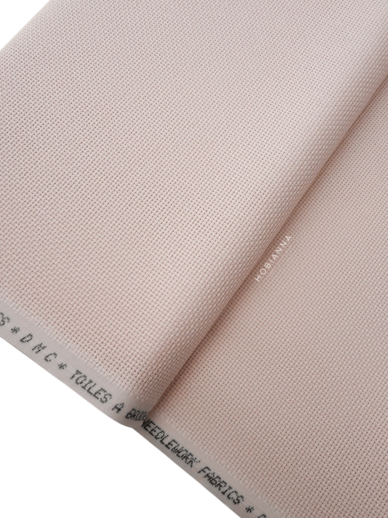 DMC Kumaş Etamin - DM222-0963, En:110cm, 14Ct - Açık Pembe