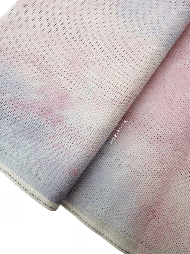 DMC Kumaş Etamin - DM222I-3609, En:110cm, 14Ct  - Pembe Ruya