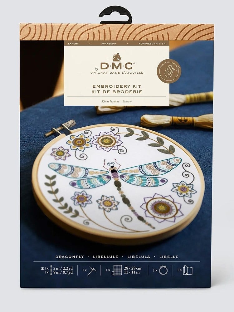 DMC Dragonfly Advanced Level Embroidery Kit