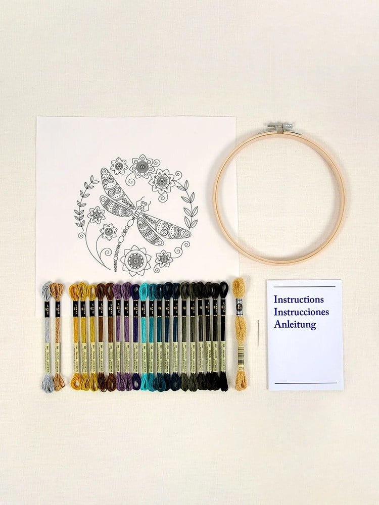 DMC Dragonfly Advanced Level Embroidery Kit