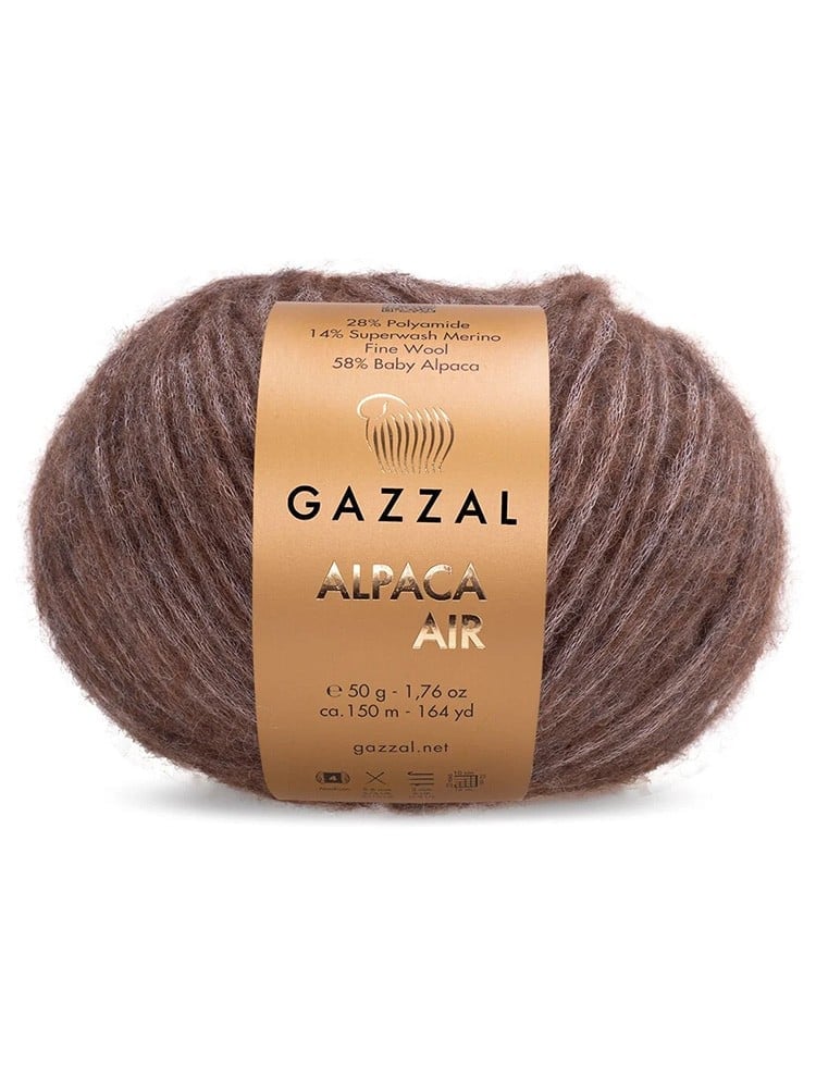 Пряжа Gazzal Alpaca Air 50 г № 077