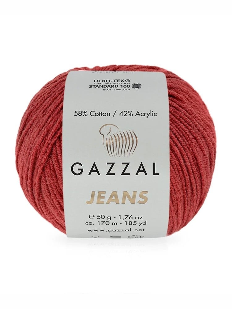 Пряжа Gazzal Jeans 50 г № 1137