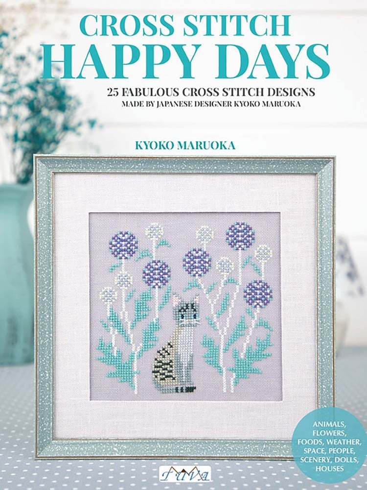 Happy Days Cross Stitch Kanaviçe Kitabı (İngilizce)