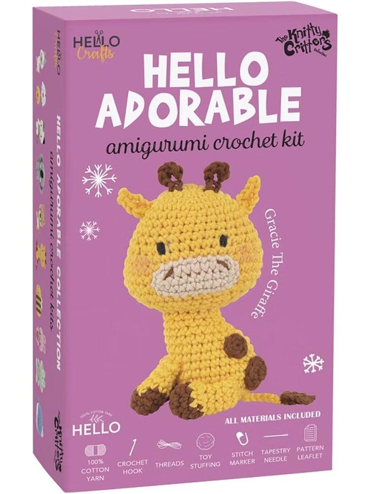 Hello Adorable Amigurumi Kit - Giraffe Gracie