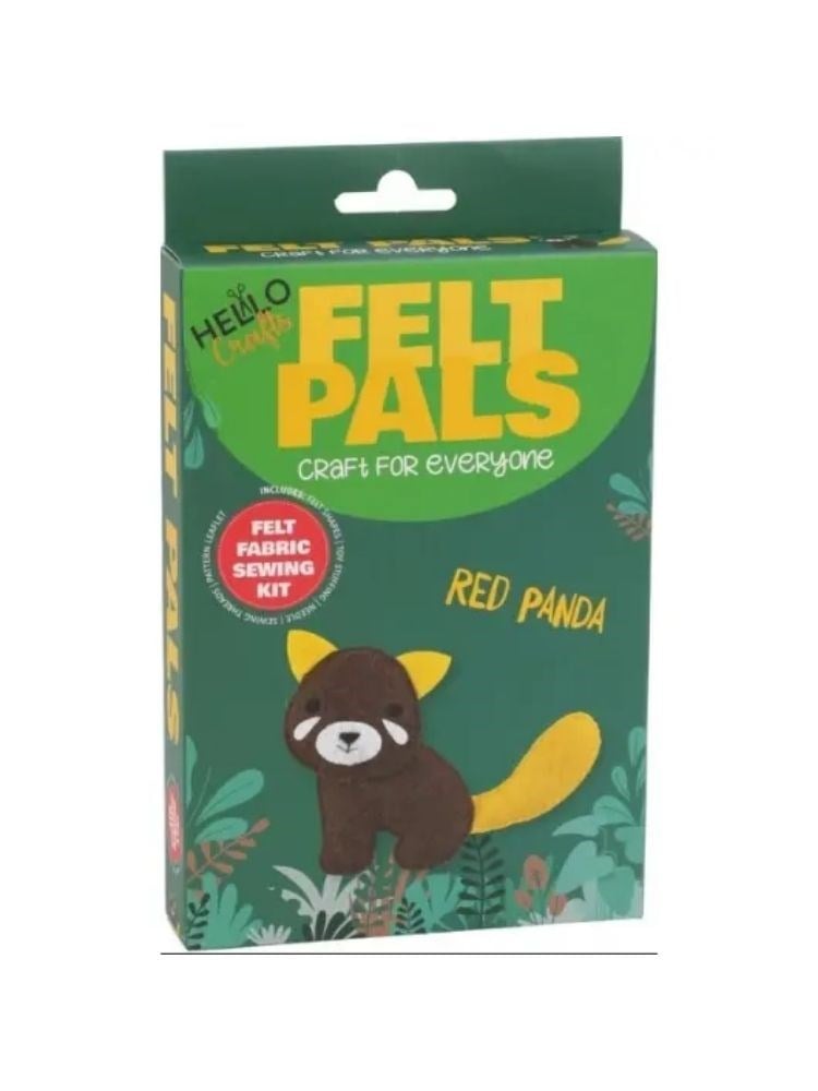 Hello Felt Pals Keçe Dikiş Kiti - Kırmızı Panda