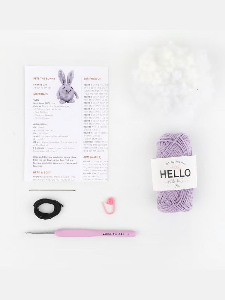Hello Mini Amigurumi Kit - MAK08 - Rabbit Muffin