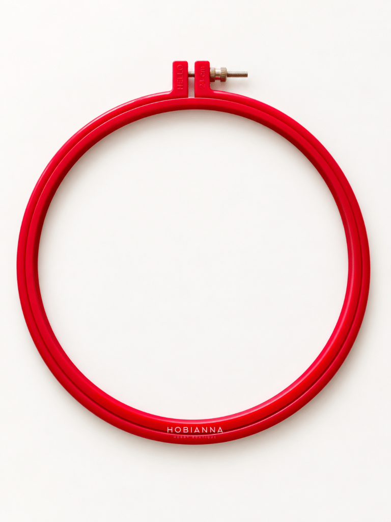 Hello Plastic Punch and Embroidery Hoop (Diameter: 24cm)