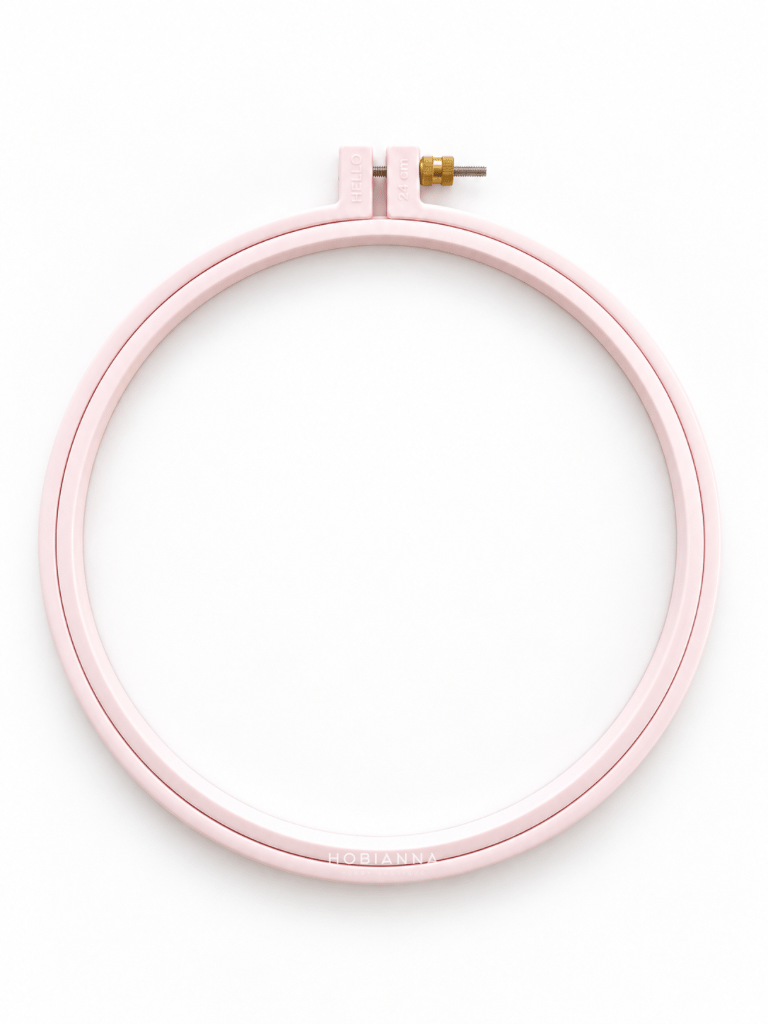 Hello Plastic Punch and Embroidery Hoop (Diameter: 24cm)