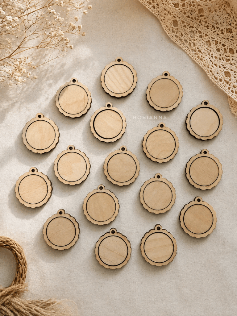 Hobianna Wooden Miniature Hoop - Flower Small