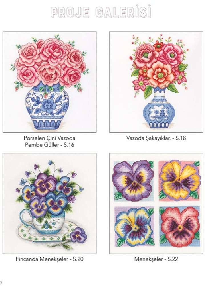 Cross Stitch Flowers Beauty Book