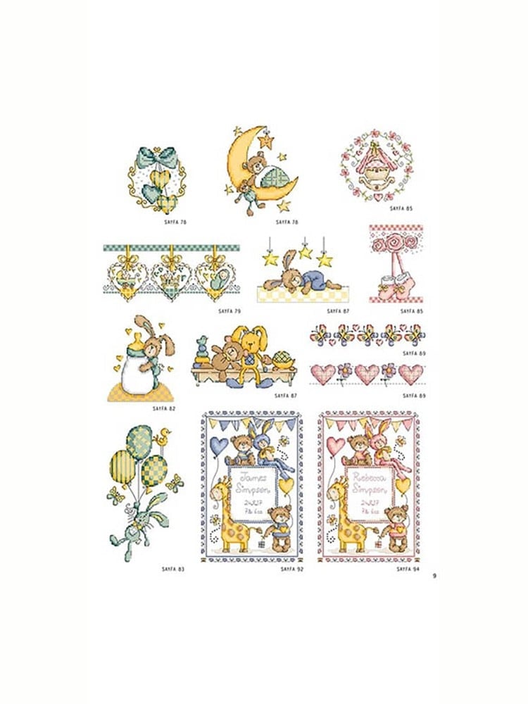 Cross Stitch Welcome Baby Book