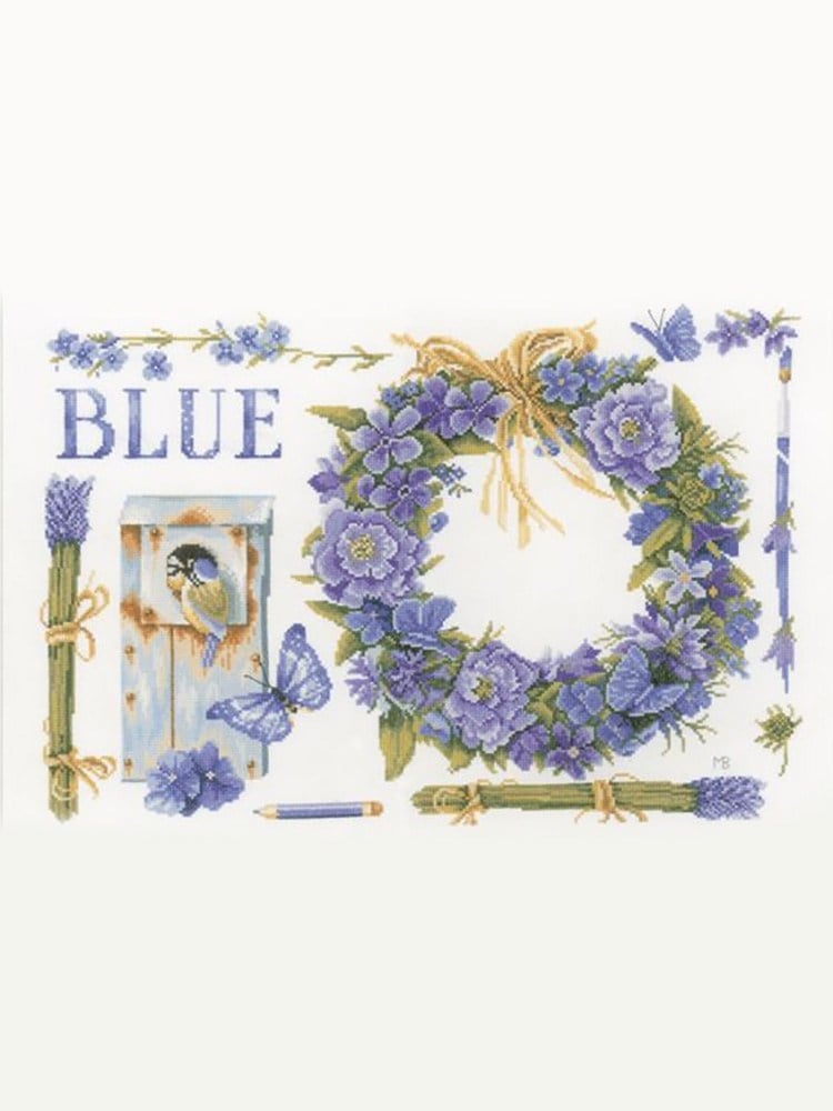 Lanarte Kanaviçe Kiti - Lavender Wreath