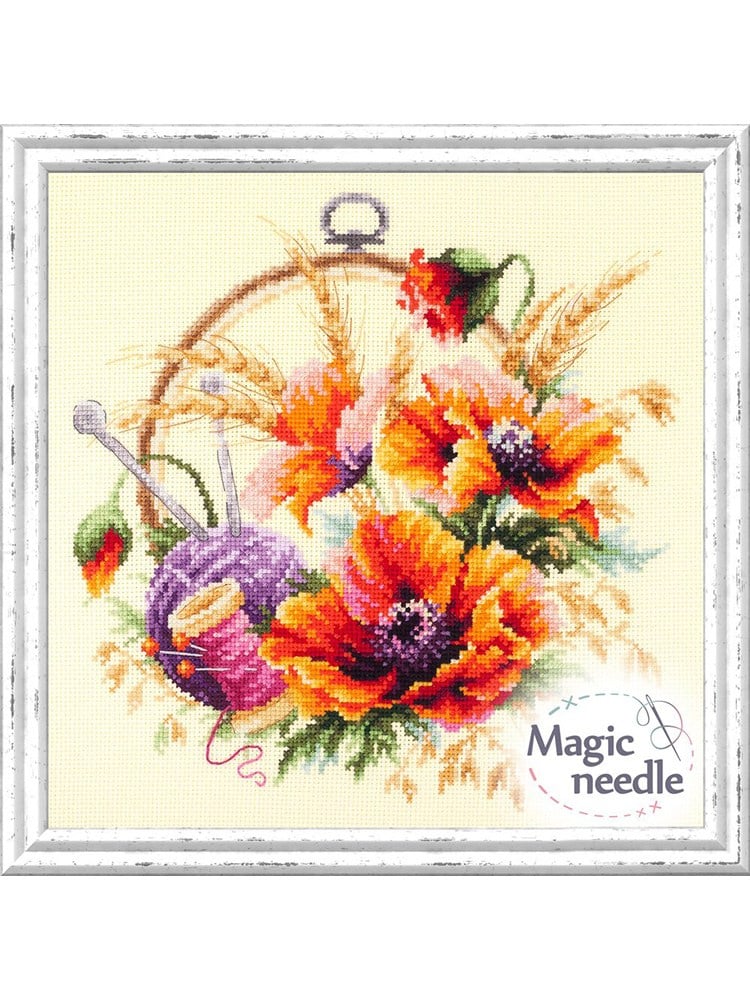 Magic Needle Набор для вышивания крестом «Маки для искусницы» - 100-123