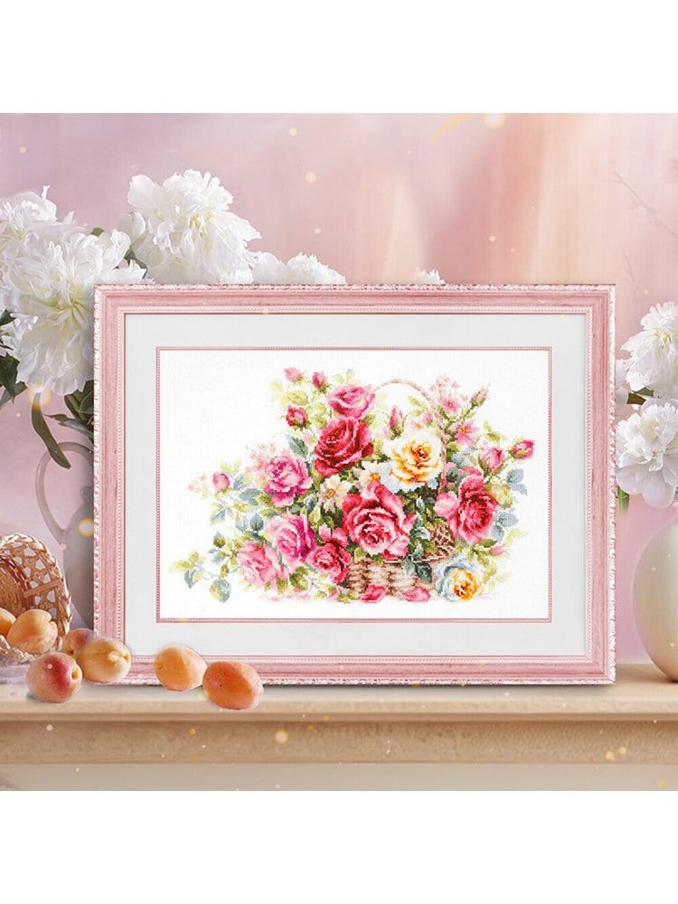 Magic Needle Tender Roses Cross Stitch Kit - 70-19