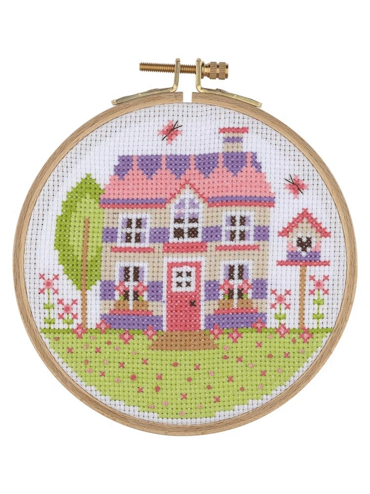 Tuva Wooden with Hoop Cross Stitch Kit 12,5cm - ACS08