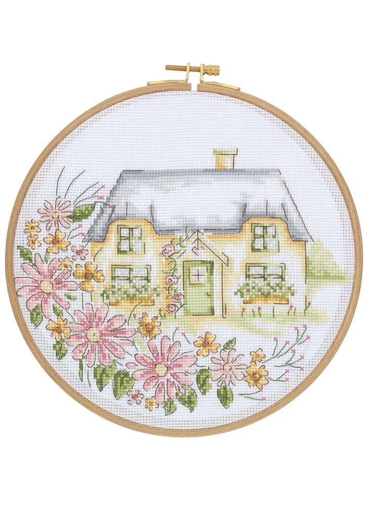 Tuva Wooden with Hoop Cross Stitch Kit 21,5cm - DCS03