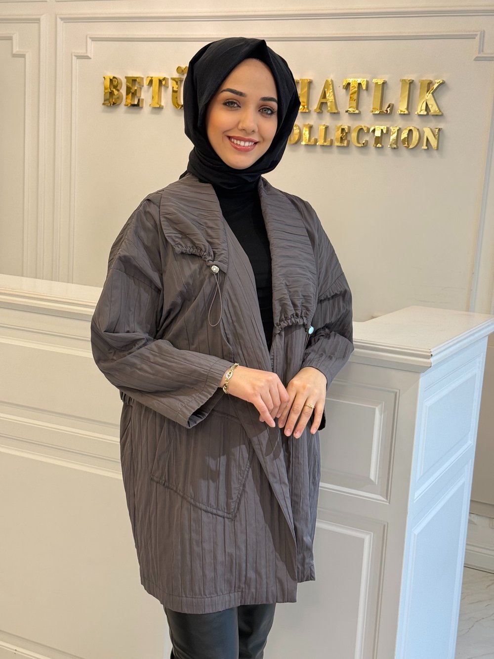 GHISA 2686 CEKET GRİ