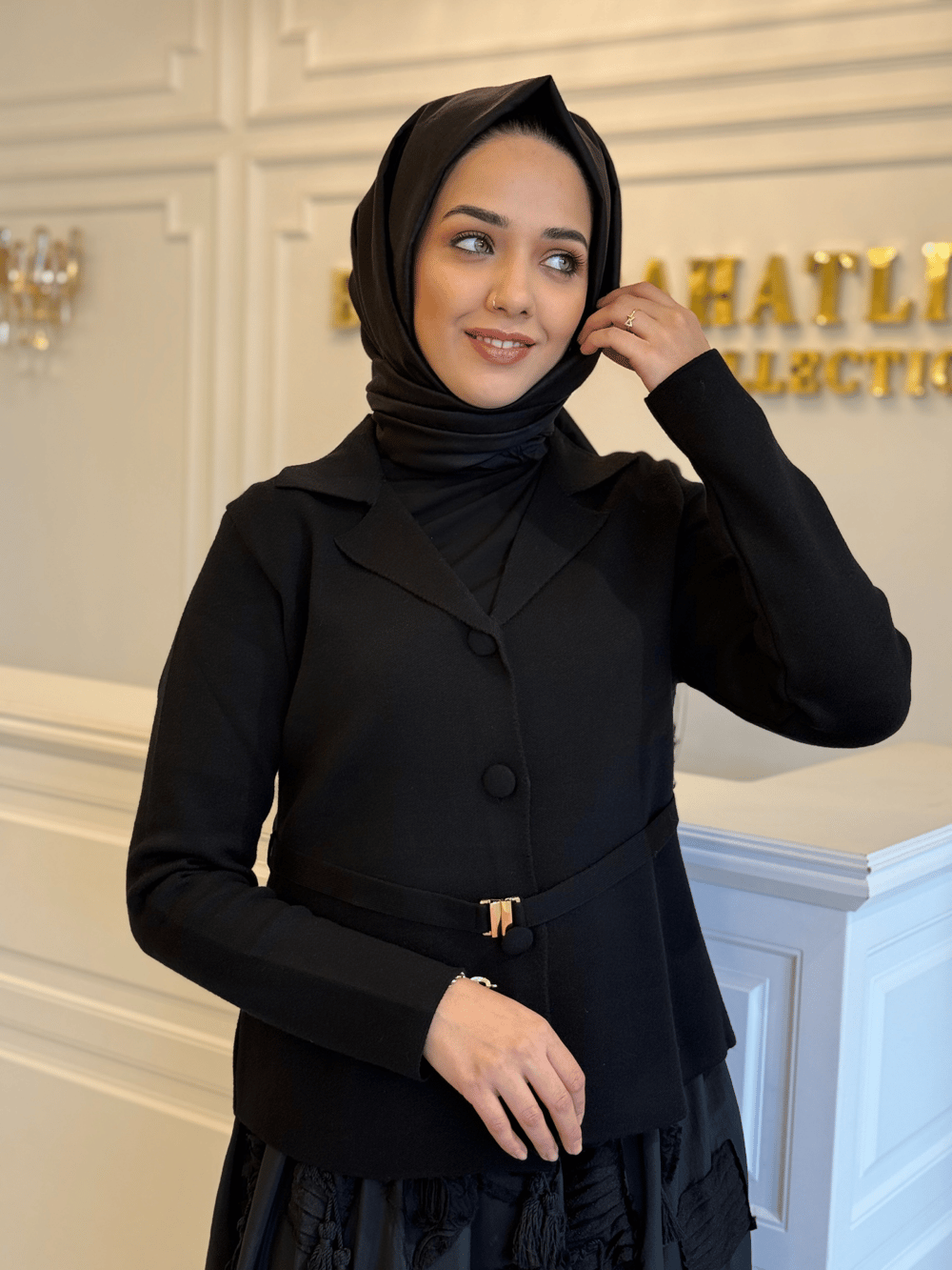 GHISA 3358 CEKET SİYAH