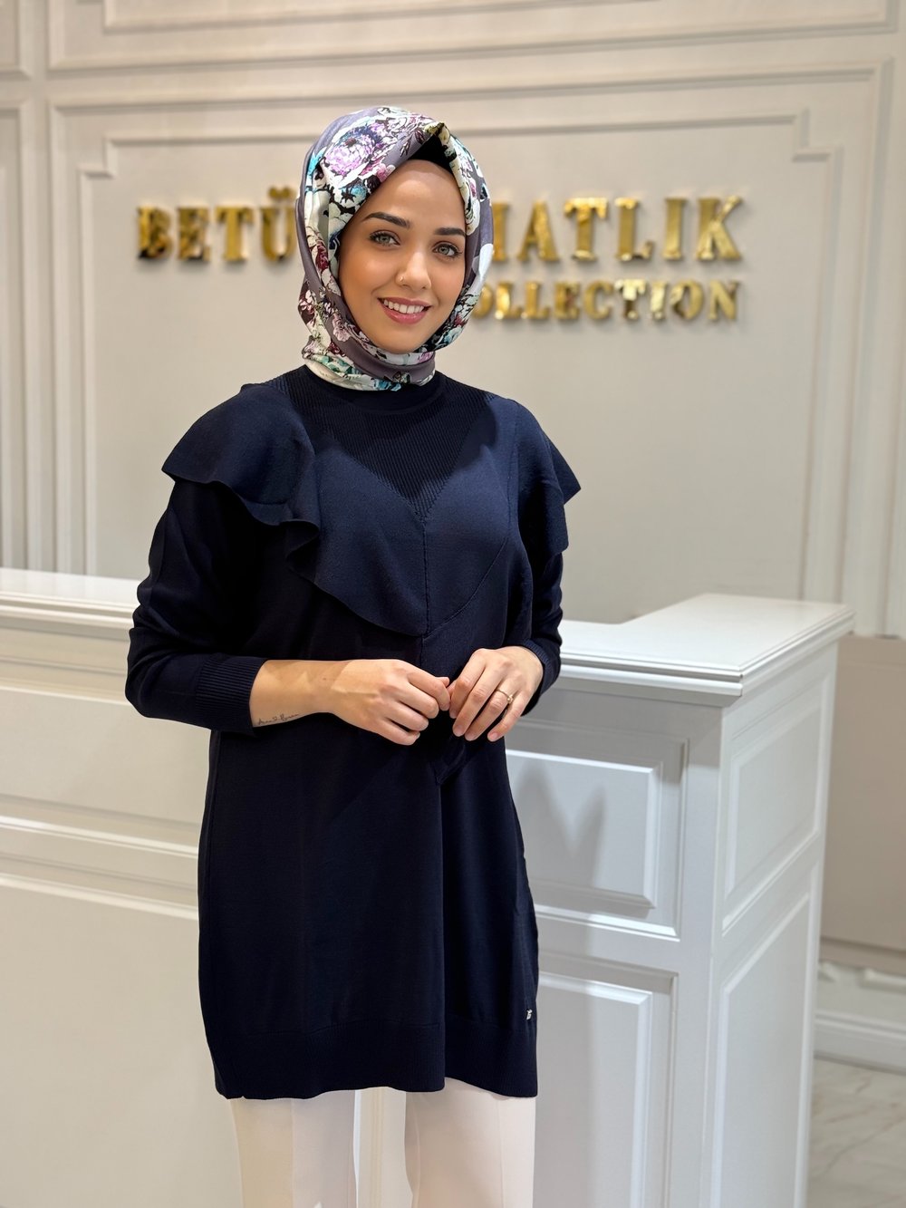 GHISA 4325 TUNİK LACİVERT