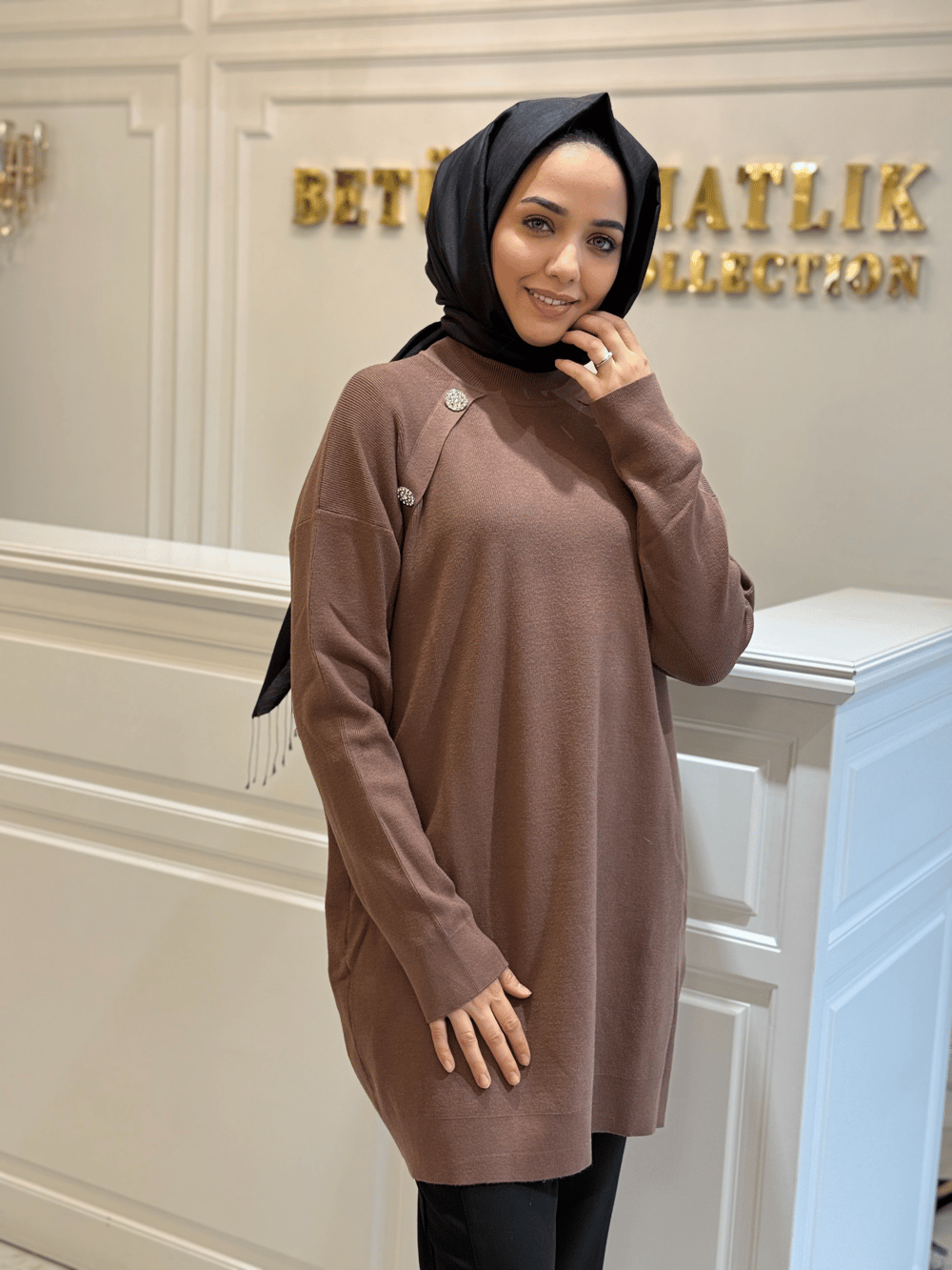 GHISA 4814 TUNİK KAHVE 