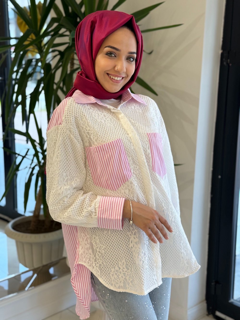 GHISA 4431 GÖMLEK PEMBE