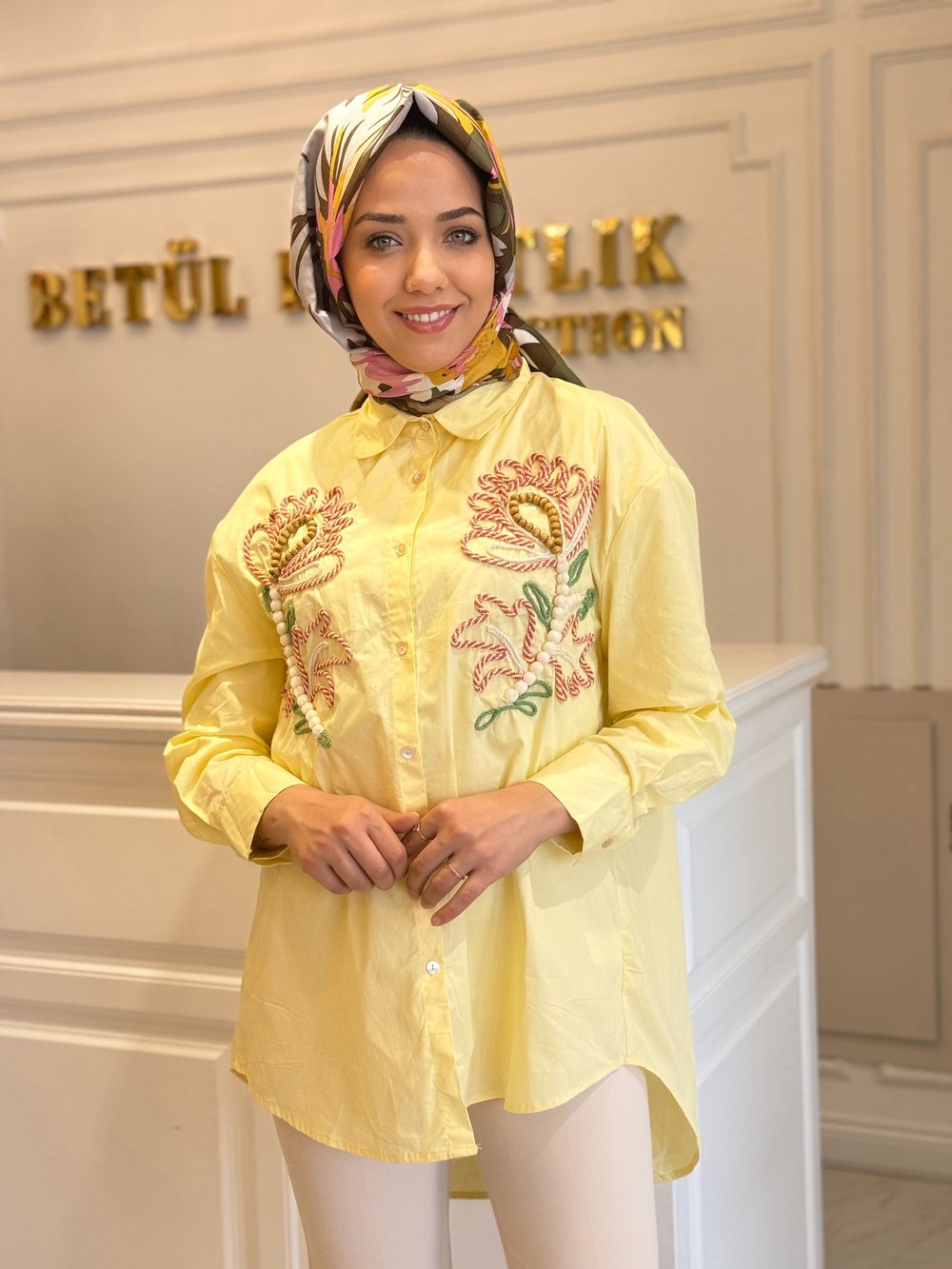 GHISA 4433 GÖMLEK SARI