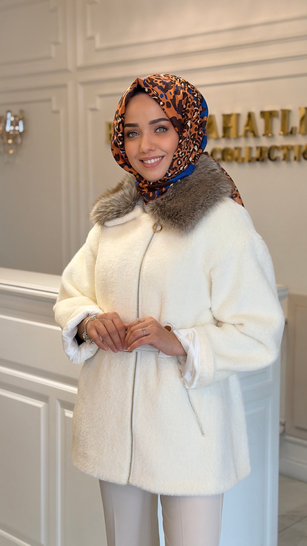 MISSEMRAMISS 5482 KÜRKLÜ ALCANTRA MONT EKRU
