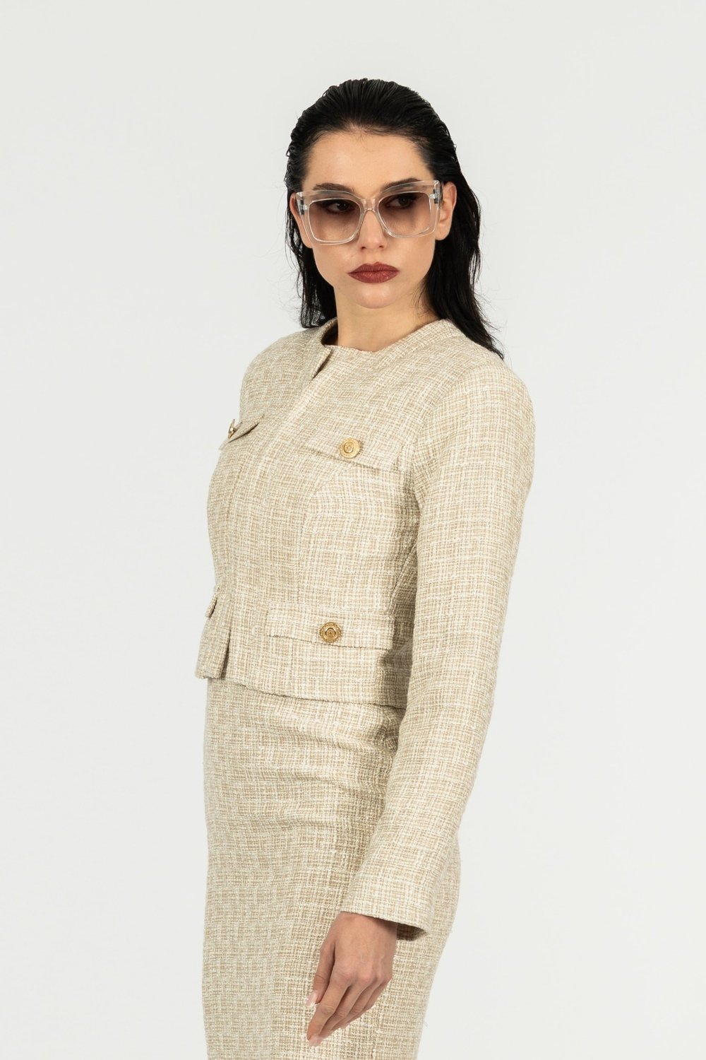 Tüvit Crop Ceket