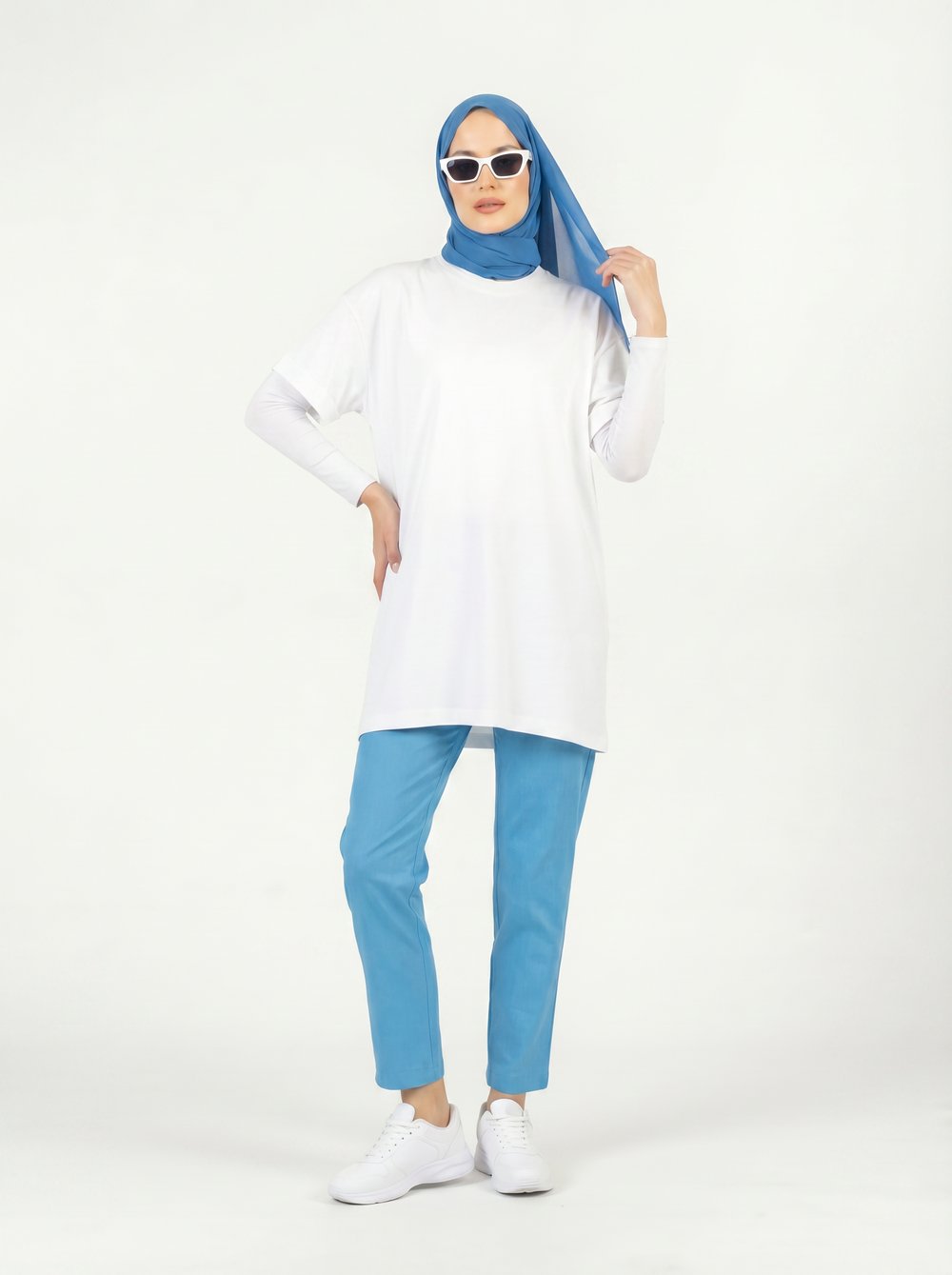 İnterlok Kumaş Oversize Kesim Kadın Tişört