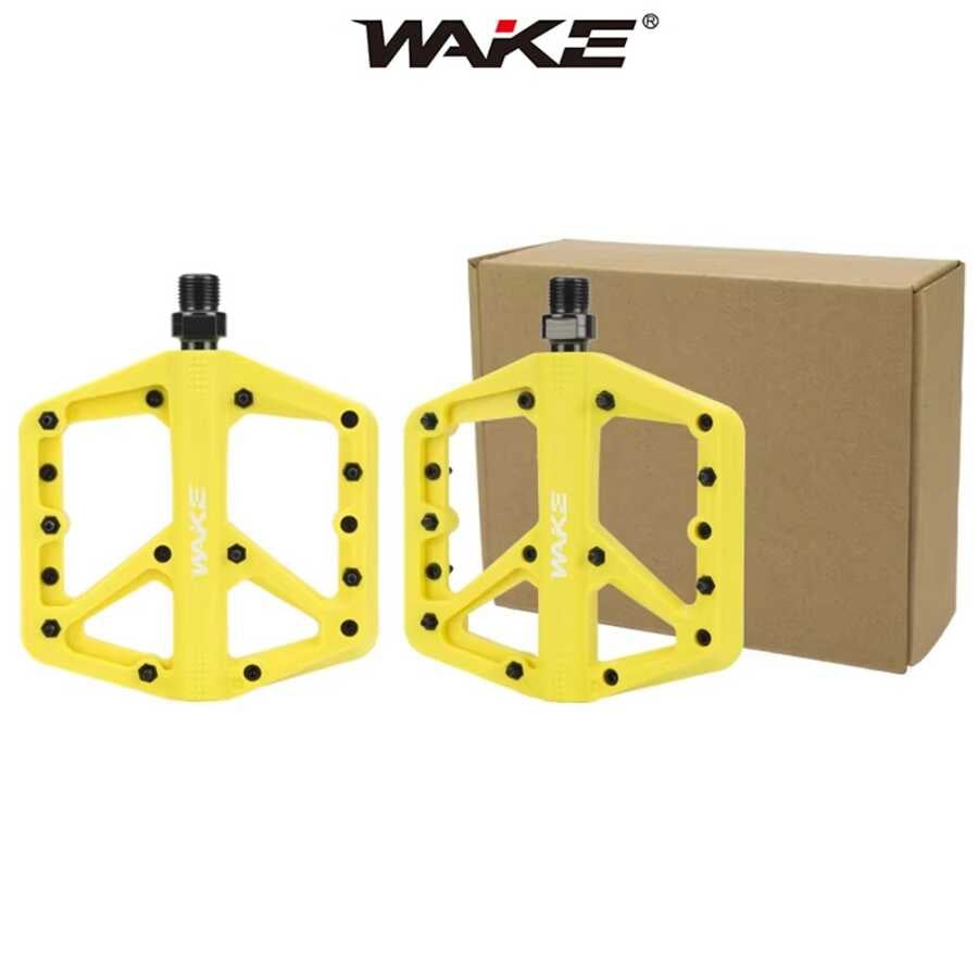 WAKE SARI PLASTİK RULMANLI VİDALI PLATFORM PEDAL 137 X 115 MM C-579