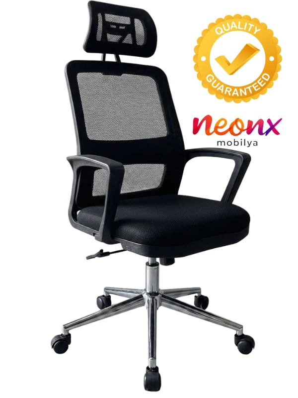 Neonx| Belinay Başlıklı Demir Ayaklı Çalışma Koltuğu 