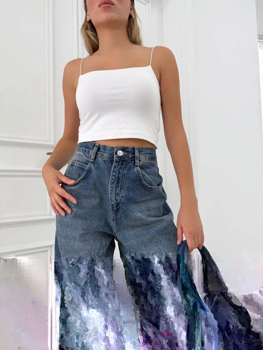 BEL TOKA DETAY BOL KESİM GENİŞ PAÇA BAGGY JEAN