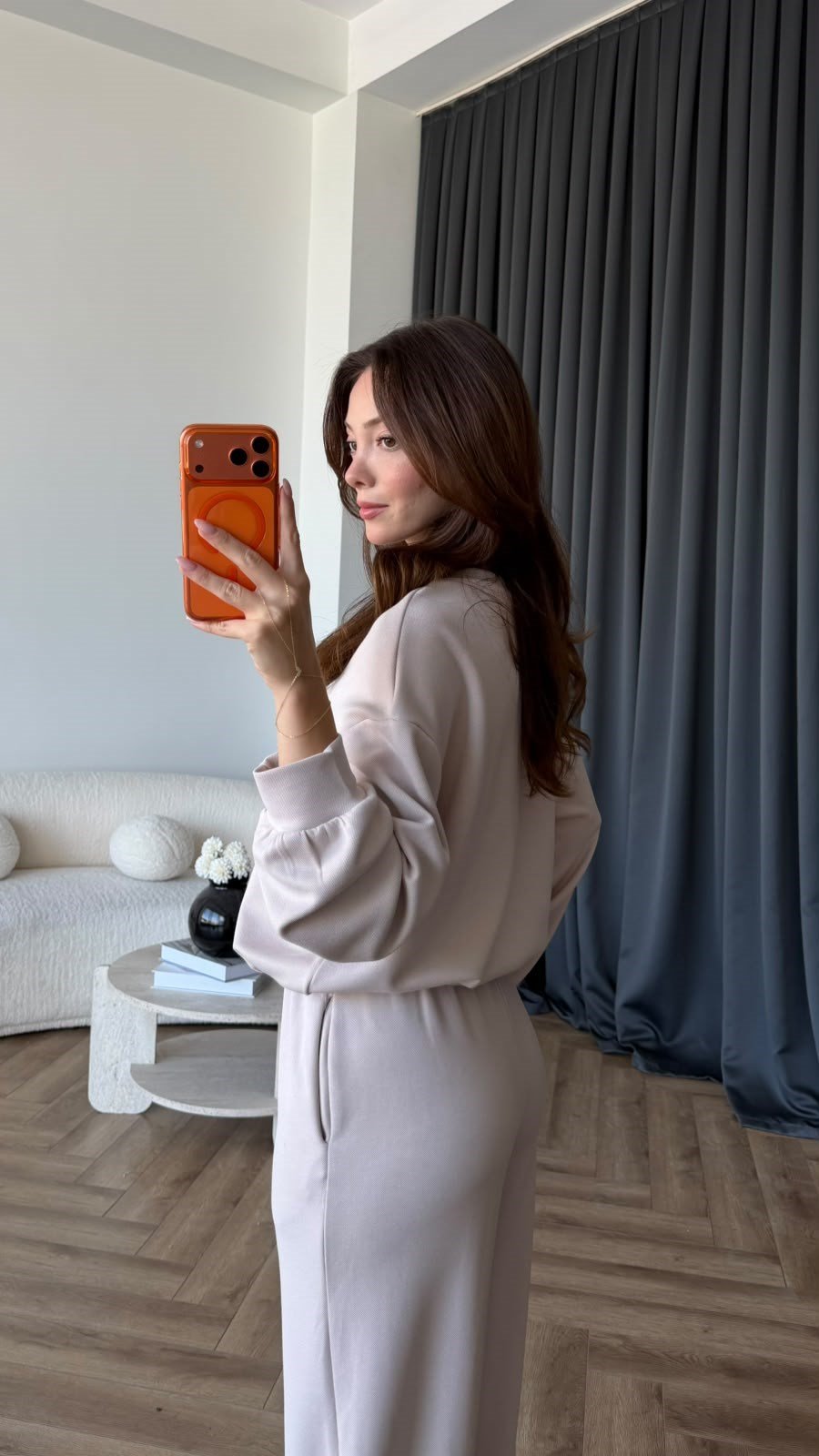 Sweat ve Pantolonlu Modal İkili Takım Taş 2464