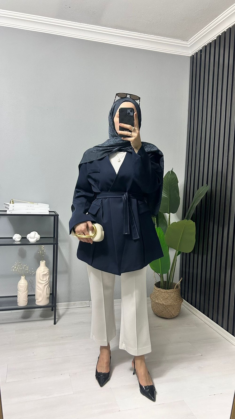 Kemer Detaylı Blazer Ceket