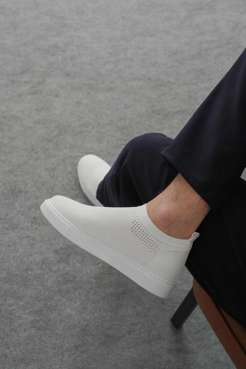 Beyaz Slip-On Ayakkabı