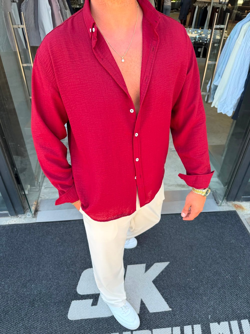Gora Kumaş Oversize Gömlek 