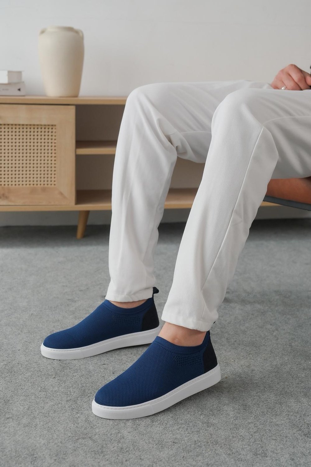 Lacivert Slip-On Ayakkabı