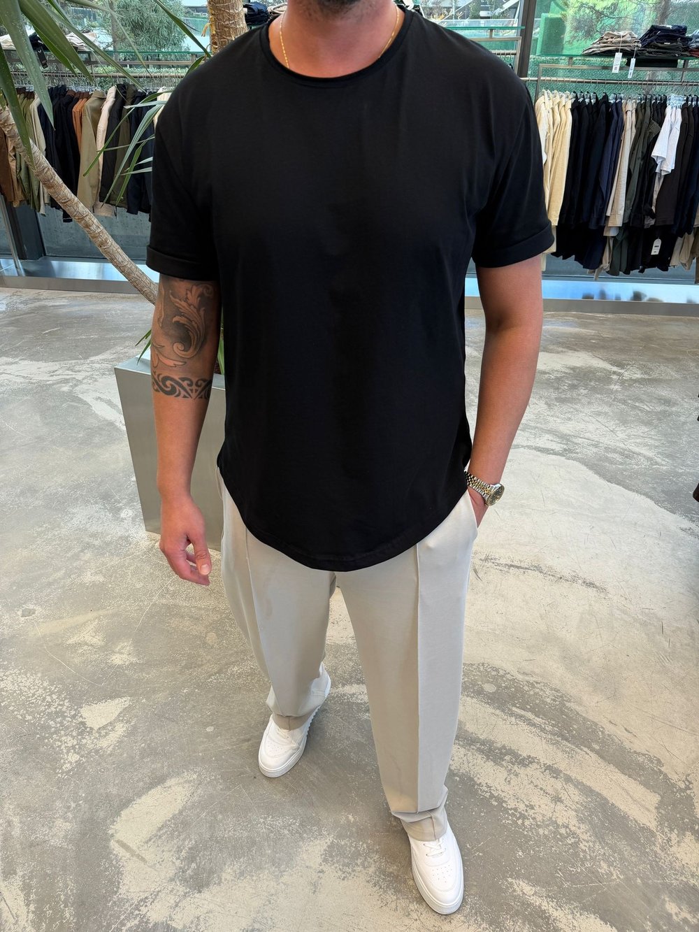 Siyah Basic T-Shirt 